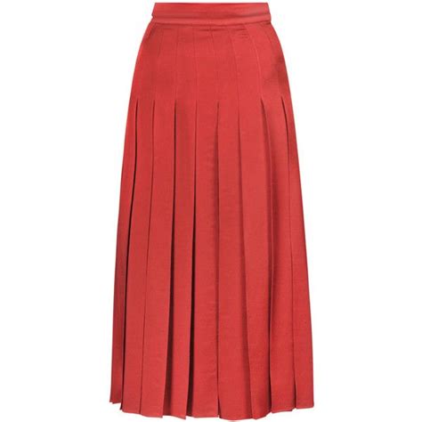 fendi red skirt|fendi pleated skirt.